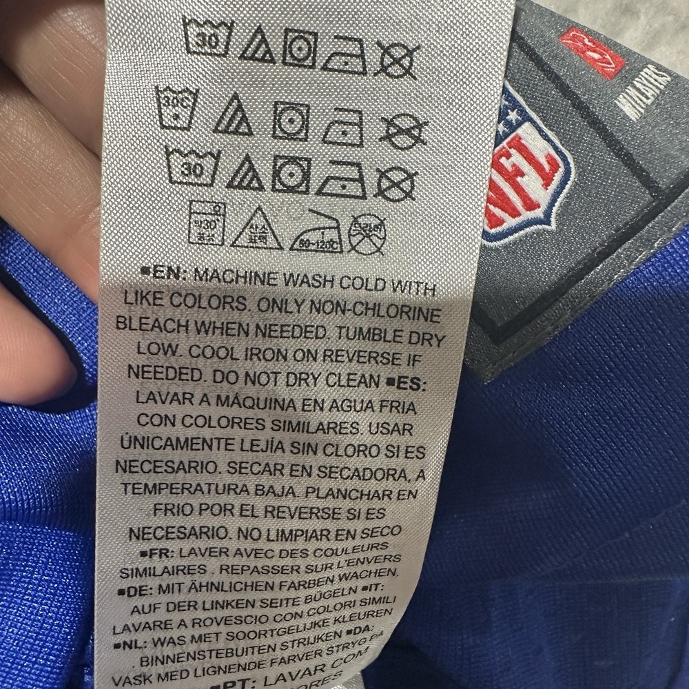 Nike On Field NFL Players Buffalo Bills #85 Blue Blank Canvas Back Jersey Sz M - Picture 14 of 16